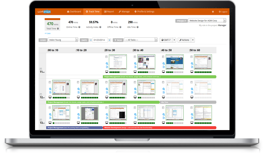 Time Tracking Software with Screenshots Product Highlights